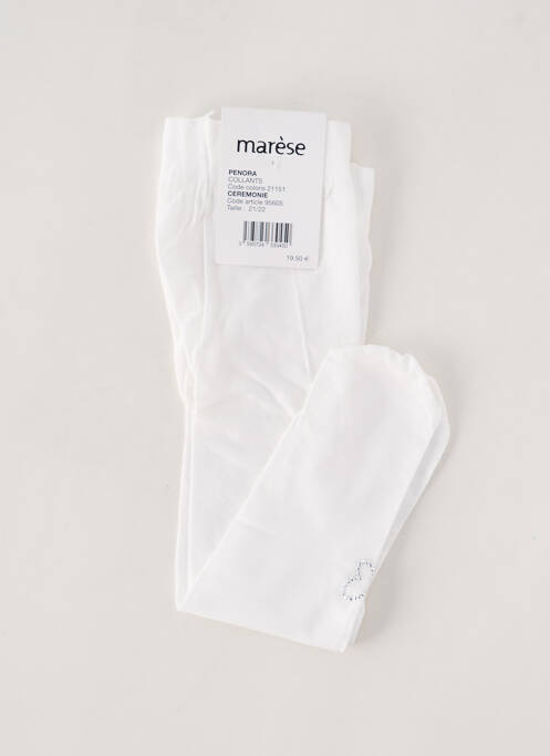 Collants blanc MARESE pour fille