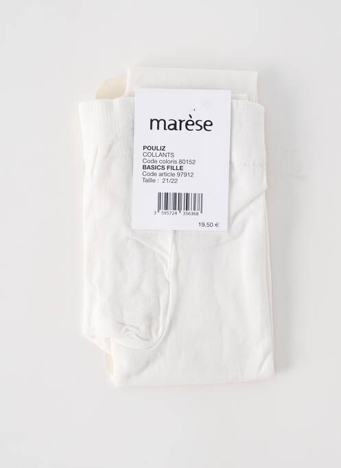 Collants blanc MARESE pour fille