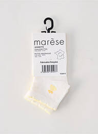 Chaussettes imprimé fantaisie blanc MARESE fille