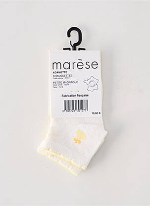 Chaussettes imprimé fantaisie blanc MARESE fille