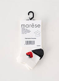 Chaussettes imprimé fantaisie blanc MARESE fille