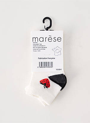 Chaussettes imprimé fantaisie blanc MARESE fille