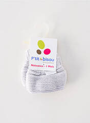 Gants gris P'TIT BISOU pour enfant seconde vue