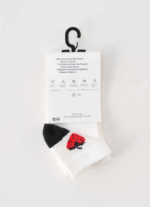 Chaussettes imprimé fantaisie blanc MARESE fille