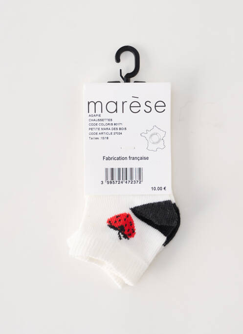 Chaussettes blanc MARESE pour fille