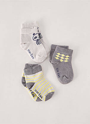 Chaussettes stretch gris MARESE garcon