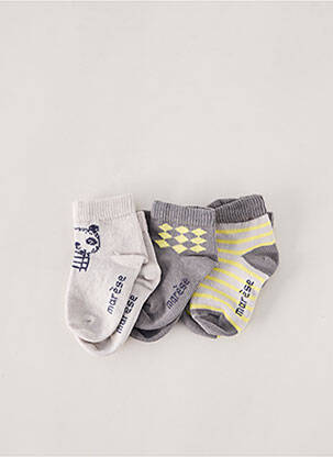 Chaussettes stretch gris MARESE garcon