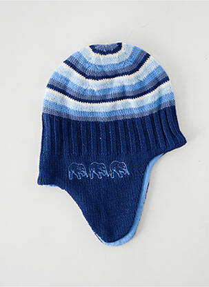 Bonnet doublure bleu P'TIT BISOU garcon