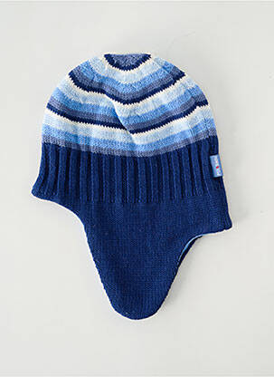 Bonnet doublure bleu P'TIT BISOU garcon