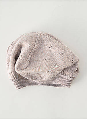 Bonnet forme béret beige P'TIT BISOU fille
