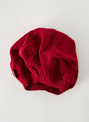 Bonnet forme béret rouge NANO & NANETTE fille