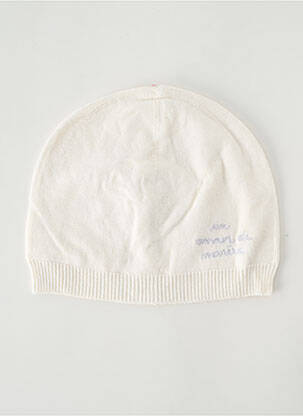 Bonnet maille fine beige MARESE enfant