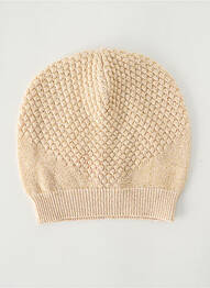 Bonnet maille fine or MARESE fille