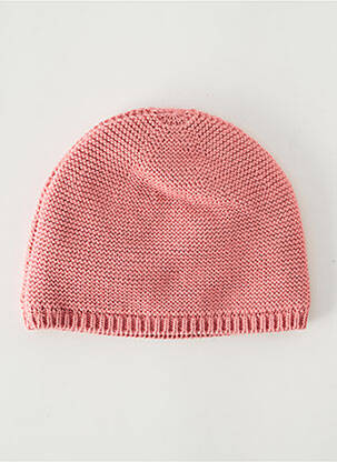Bonnet doublure rose MARESE fille