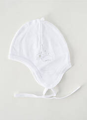 Bonnet blanc P'TIT BISOU pour enfant seconde vue