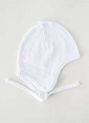 Bonnet blanc P'TIT BISOU pour enfant seconde vue