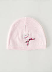 Bonnet rose P'TIT BISOU pour fille seconde vue