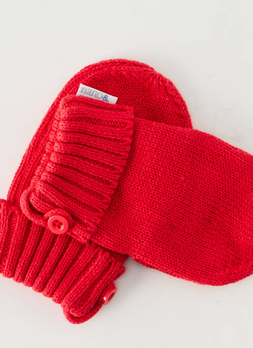 Gants rouge NANO & NANETTE pour enfant