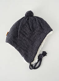 Bonnet fermeture liens à nouer gris P'TIT BISOU enfant