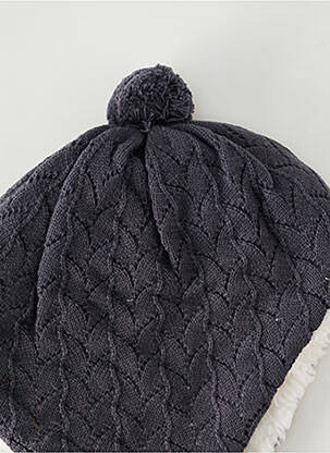 Bonnet fermeture liens à nouer gris P'TIT BISOU enfant