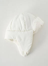 Bonnet forme chapka blanc P'TIT BISOU enfant