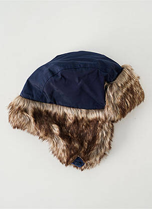Bonnet doublure bleu P'TIT BISOU garcon