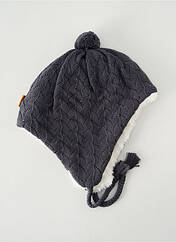 Bonnet gris P'TIT BISOU pour enfant seconde vue