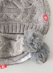 Bonnet gris NANO & NANETTE pour fille seconde vue