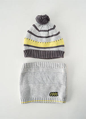 Bonnet doublure gris MARESE garcon