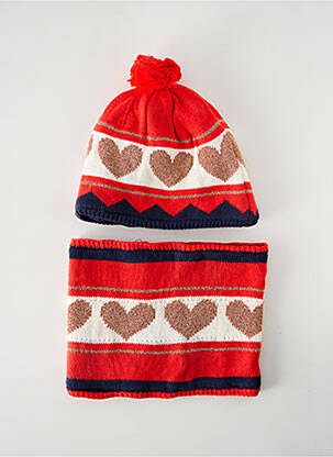 Bonnet doublure rouge MARESE fille