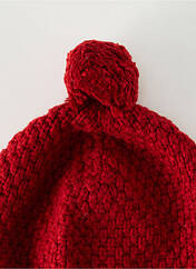 Bonnet rouge OOXOO pour enfant seconde vue