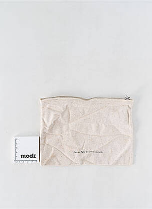Trousse fermeture zippée beige TYPOLOGY femme