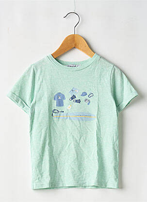 T-shirt coupe droite manches courtes vert TARTINE ET CHOCOLAT garçon