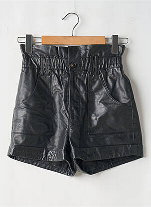 Short fermeture zippée sous rabat boutonné noir BA&SH femme