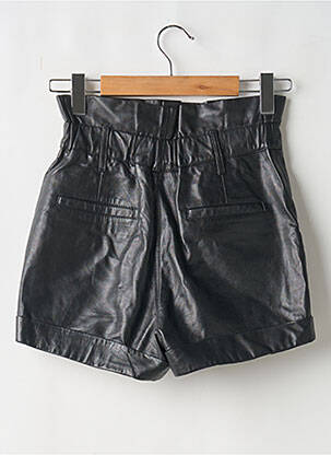 Short fermeture zippée sous rabat boutonné noir BA&SH femme