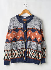 Gilet manches longues bleu MOTHER pour femme seconde vue