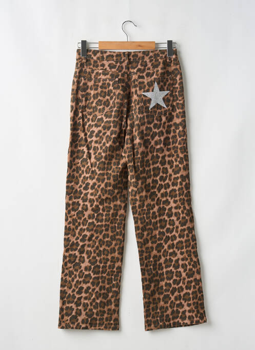 Pantalon droit marron SANS MARQUE pour femme