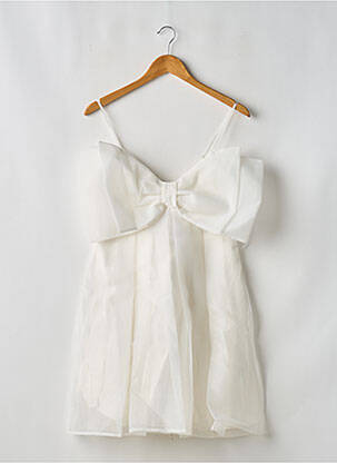 Robe courte sans manche sans manche blanc NAF NAF femme