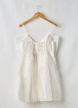 Robe courte sans manche sans manche blanc NAF NAF femme