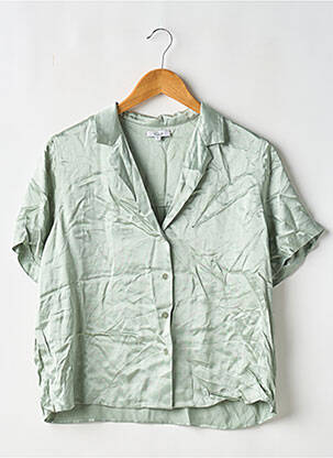 Chemisier coupe fluide manches courtes vert RAILS femme