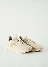 Baskets semelle amovible talon de 4 à 6cm beige UBAC femme
