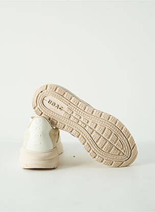 Baskets semelle amovible talon de 4 à 6cm beige UBAC femme