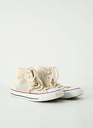 Baskets bout rond talon plat jusqu'à 3cm beige CONVERSE femme