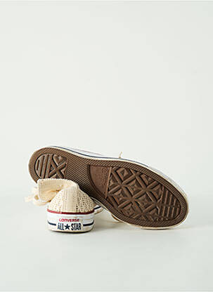 Baskets bout rond talon plat jusqu'à 3cm beige CONVERSE femme