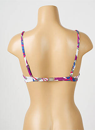 Haut de maillot de bain bretelles élastiquées ajustables haut soutien-gorge push-up violet CHANTELLE femme