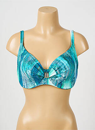 Haut de maillot de bain haut soutien-gorge emboitant haut soutien-gorge emboitant bleu CHANTELLE femme