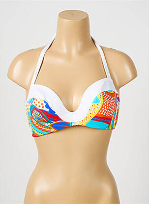 Haut de maillot de bain haut bandeau haut bandeau blanc NICOLE OLIVIER femme
