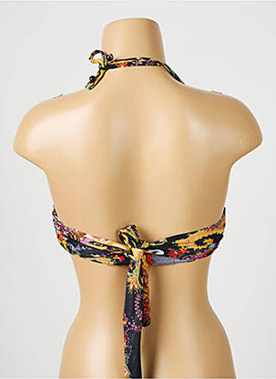 Haut de maillot de bain fermeture liens à nouer haut bandeau noir NICOLE OLIVIER femme