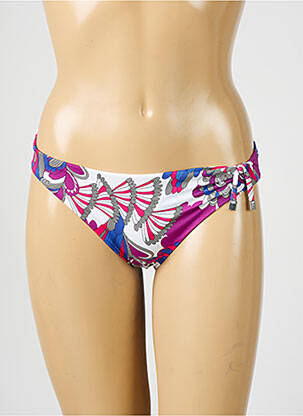 Bas de maillot de bain imprimé fantaisie culotte violet CHANTELLE femme