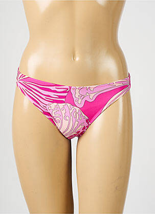 Bas de maillot de bain imprimé fantaisie rose ROSA FAIA femme